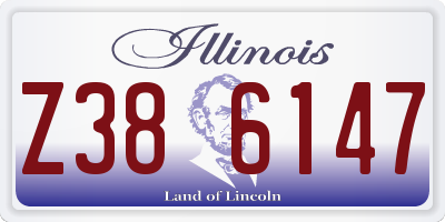 IL license plate Z386147