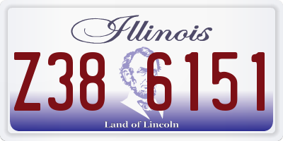 IL license plate Z386151