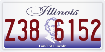IL license plate Z386152