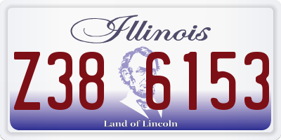 IL license plate Z386153
