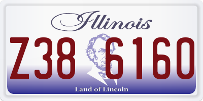 IL license plate Z386160