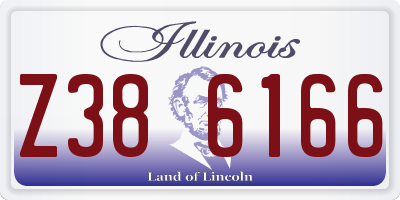 IL license plate Z386166