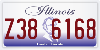 IL license plate Z386168