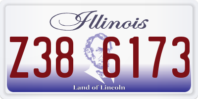 IL license plate Z386173