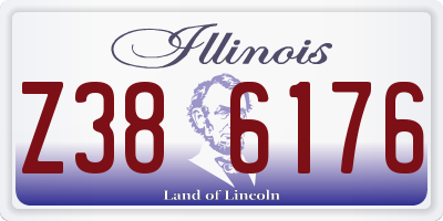 IL license plate Z386176