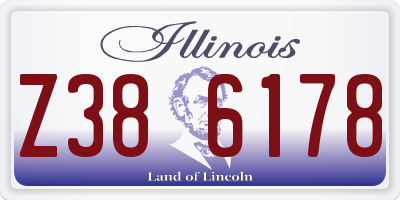 IL license plate Z386178