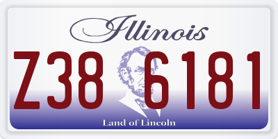 IL license plate Z386181
