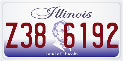 IL license plate Z386192