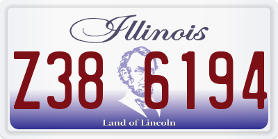 IL license plate Z386194