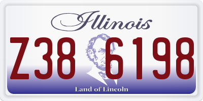 IL license plate Z386198