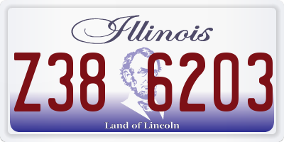 IL license plate Z386203