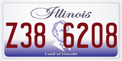 IL license plate Z386208
