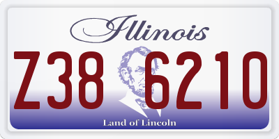 IL license plate Z386210
