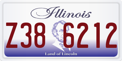 IL license plate Z386212