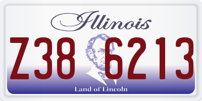 IL license plate Z386213