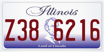 IL license plate Z386216