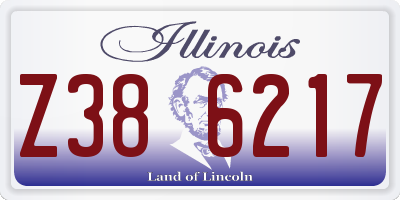 IL license plate Z386217