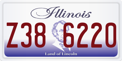 IL license plate Z386220
