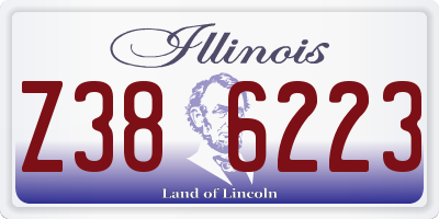 IL license plate Z386223