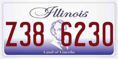 IL license plate Z386230