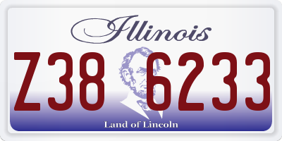 IL license plate Z386233