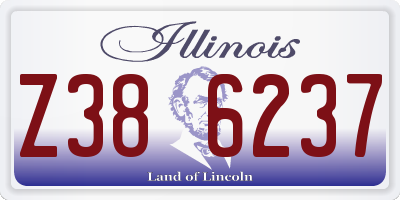 IL license plate Z386237