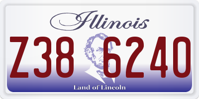 IL license plate Z386240
