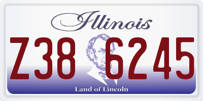 IL license plate Z386245