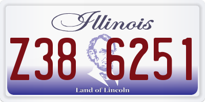 IL license plate Z386251