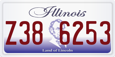 IL license plate Z386253