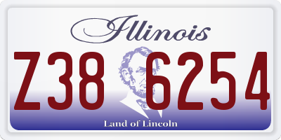 IL license plate Z386254