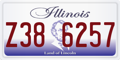 IL license plate Z386257