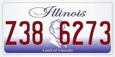 IL license plate Z386273