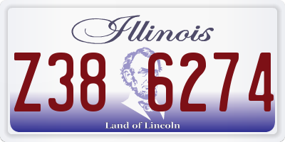 IL license plate Z386274