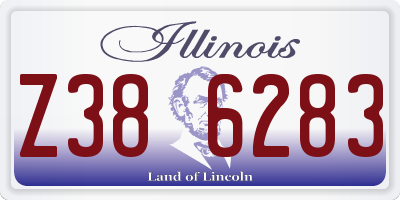 IL license plate Z386283