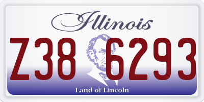 IL license plate Z386293