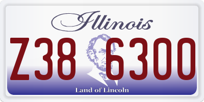 IL license plate Z386300