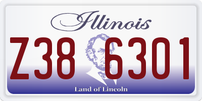 IL license plate Z386301