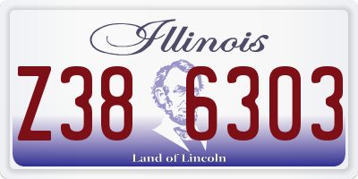 IL license plate Z386303
