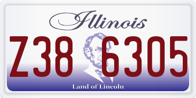 IL license plate Z386305