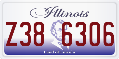 IL license plate Z386306