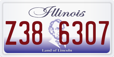 IL license plate Z386307