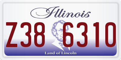IL license plate Z386310