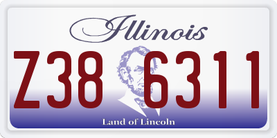 IL license plate Z386311