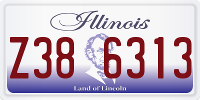 IL license plate Z386313