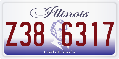 IL license plate Z386317