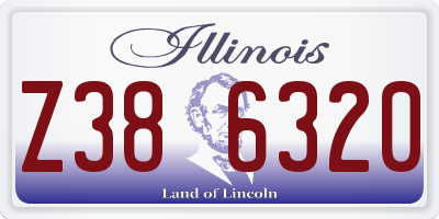 IL license plate Z386320