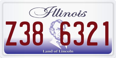 IL license plate Z386321