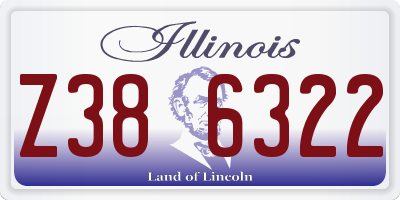 IL license plate Z386322