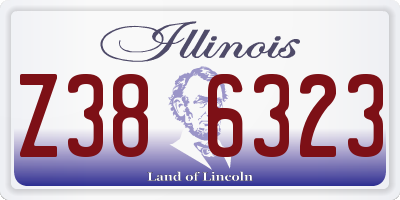 IL license plate Z386323